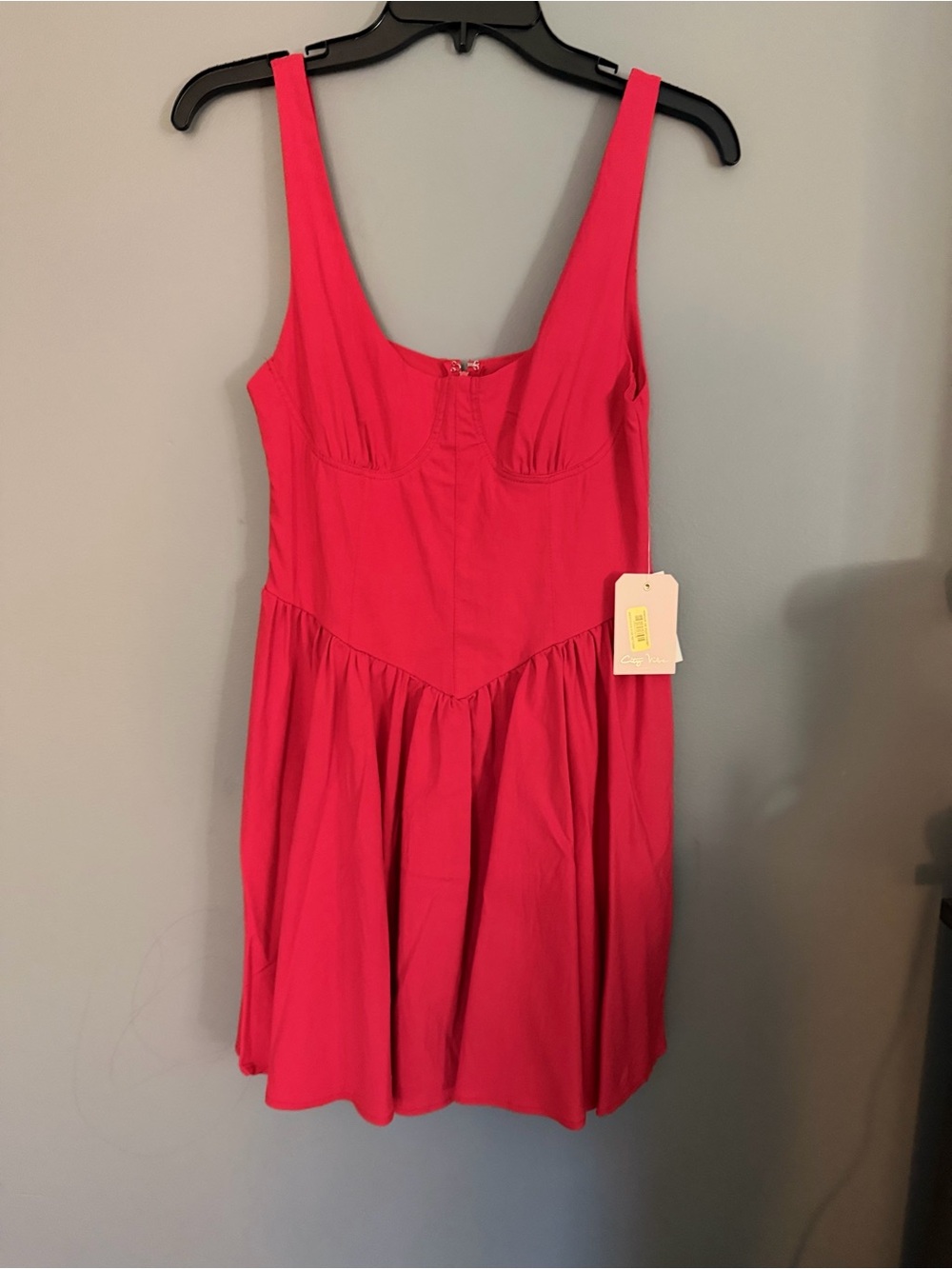 Women’s Mini Dress - Hot Pink Sleeveless Fit & Flare
